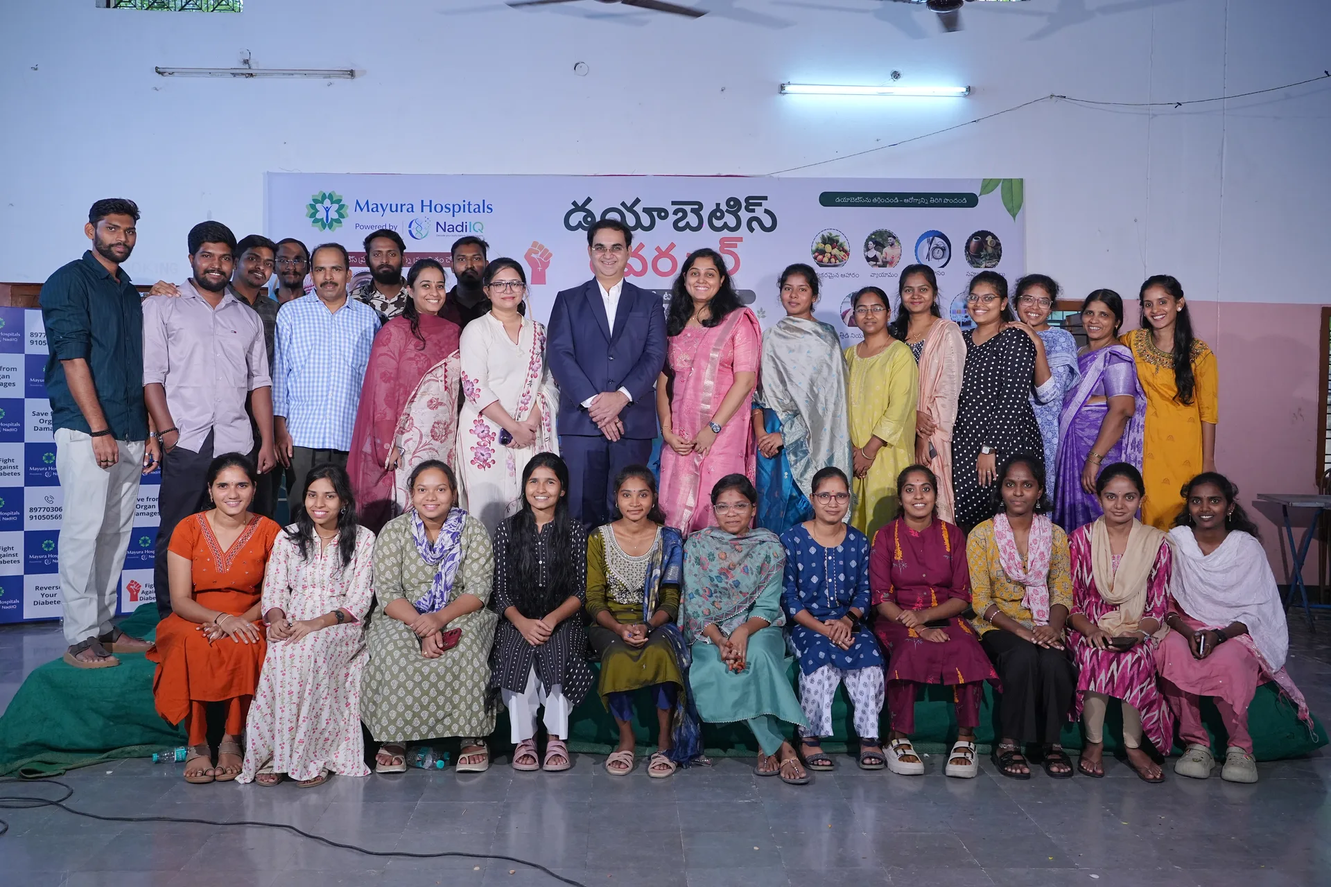 Team Mayura — doctors, care managers and health advisors at a diabetes reversal camp