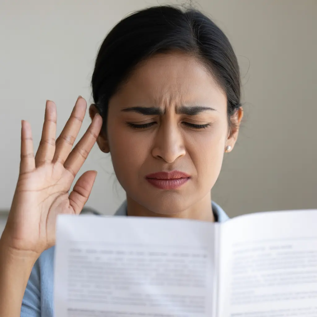 Blurry vision or eye floaters