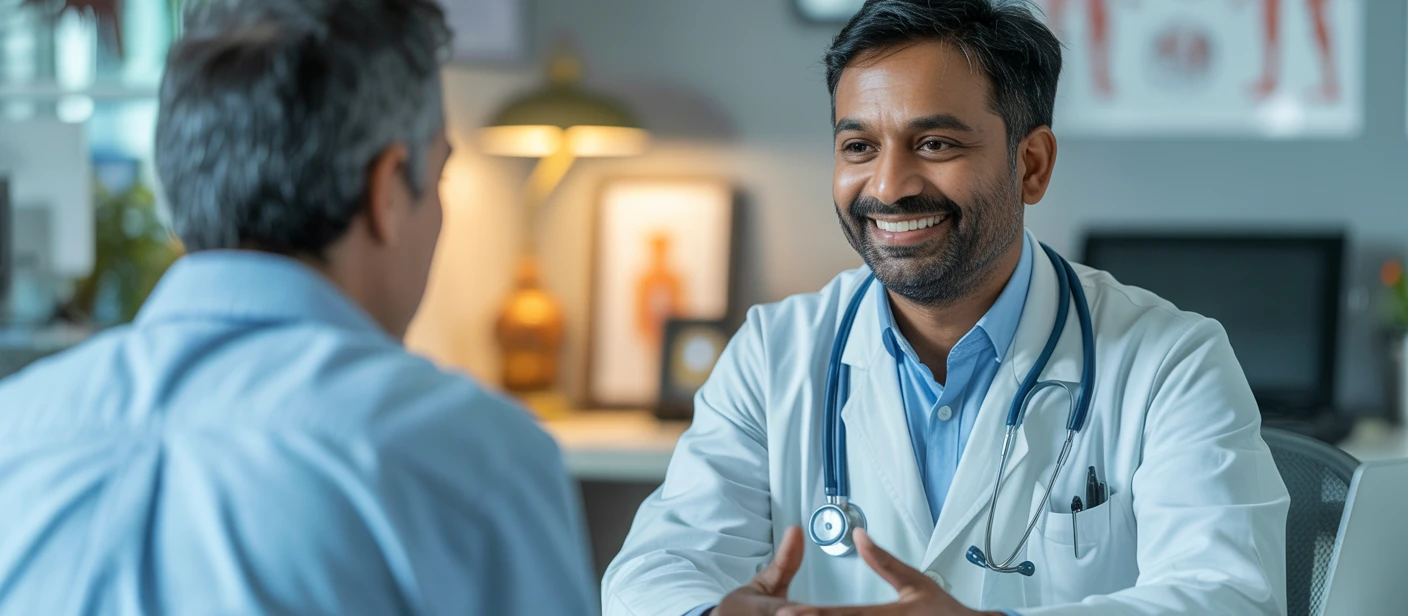 Doctor consulting with patient about diabetes reversal
